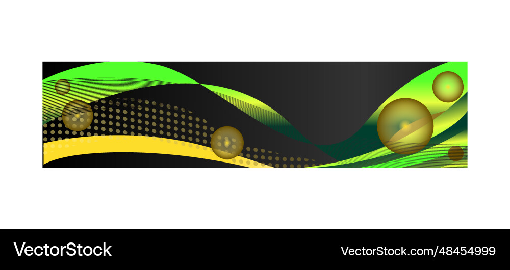 Abstract colorful wavy header design background vector image