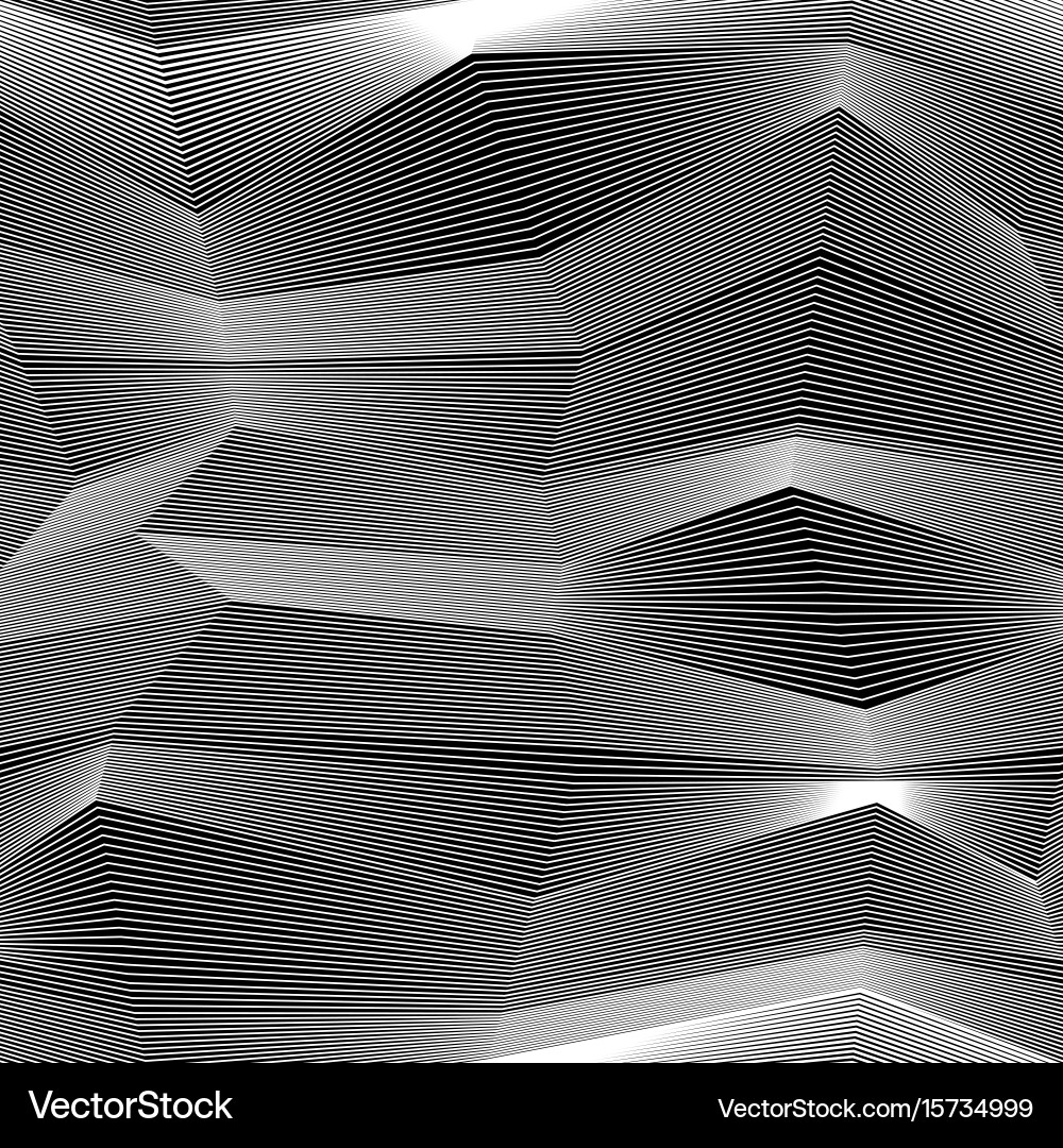Abstract Moire Wave Pattern vector image