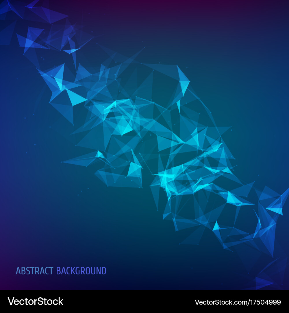 Abstract particles and lines vector image