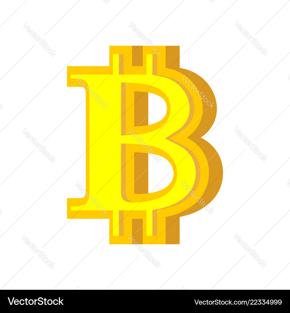 B letter bitcoin font cryptocurrency alphabet – Royalty-Free Vector |  VectorStock