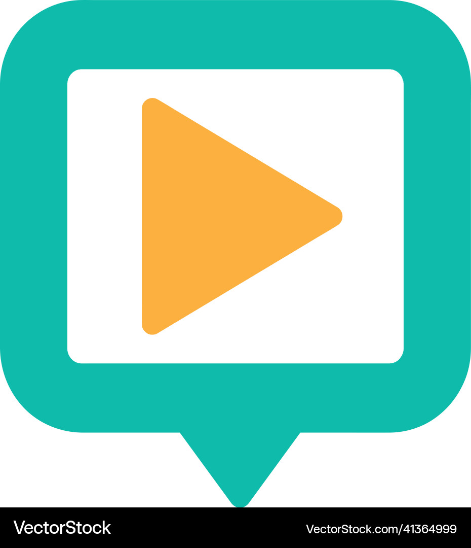 Button video player icon sign design Button video player icon sign design vector image