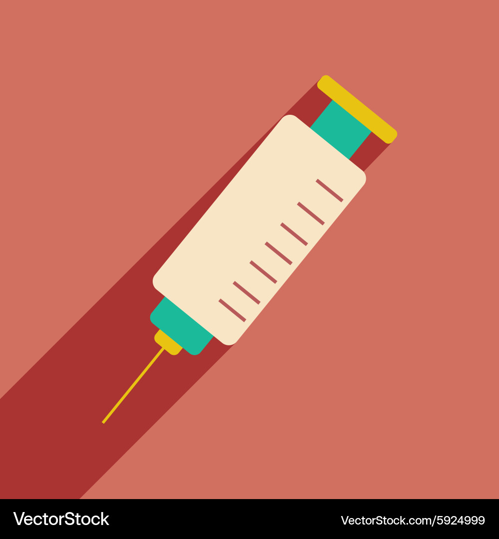Flat with shadow icon and mobile application Vector Image