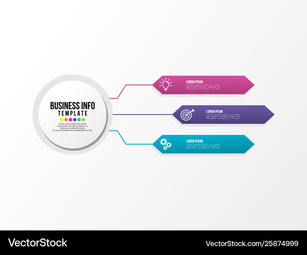 Infographic design template with options steps Infographic design template with options steps Vector Image