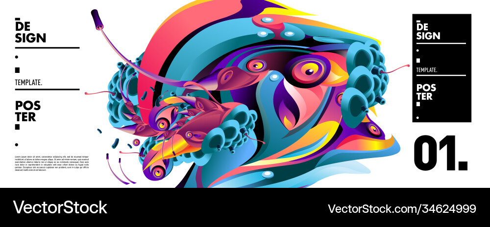 Landing page background template with colorful Landing page background template with colorful Vector Image