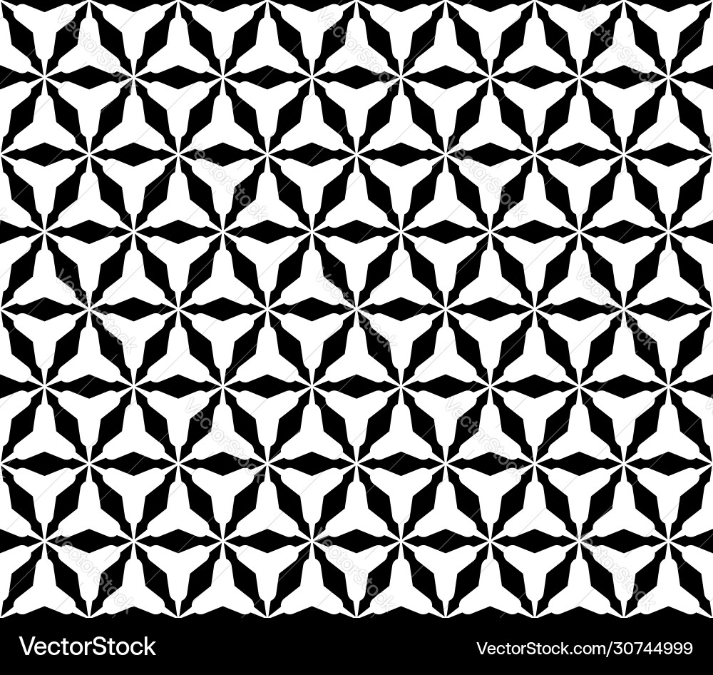 Seamless geometric texture with rounded triangles Seamless geometric texture with rounded triangles vector image