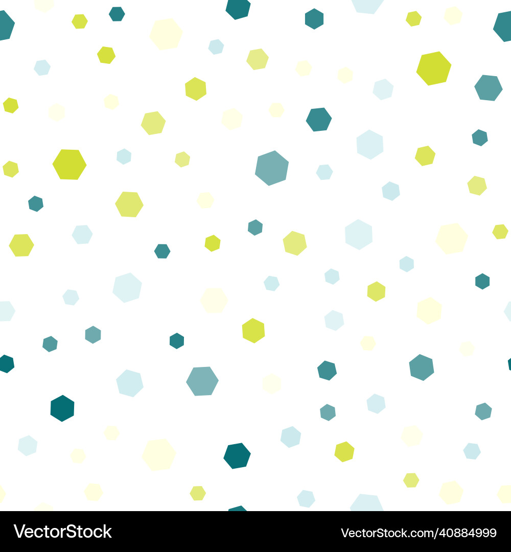 Seamless pattern with colorful hexagons Seamless pattern with colorful hexagons vector image