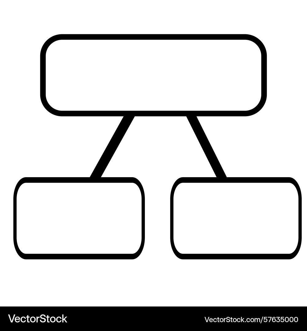 Abstract of a hierarchical structure represented Abstract of a hierarchical structure represented vector image