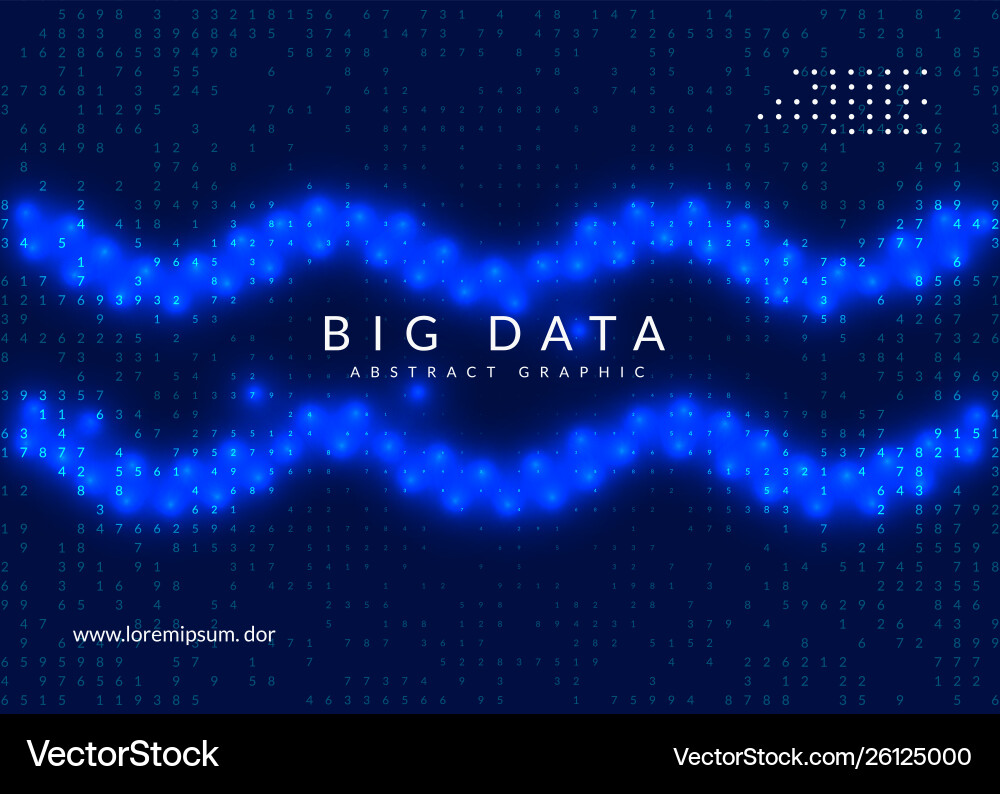 Big data background technology for visualization Big data background technology for visualization Vector Image