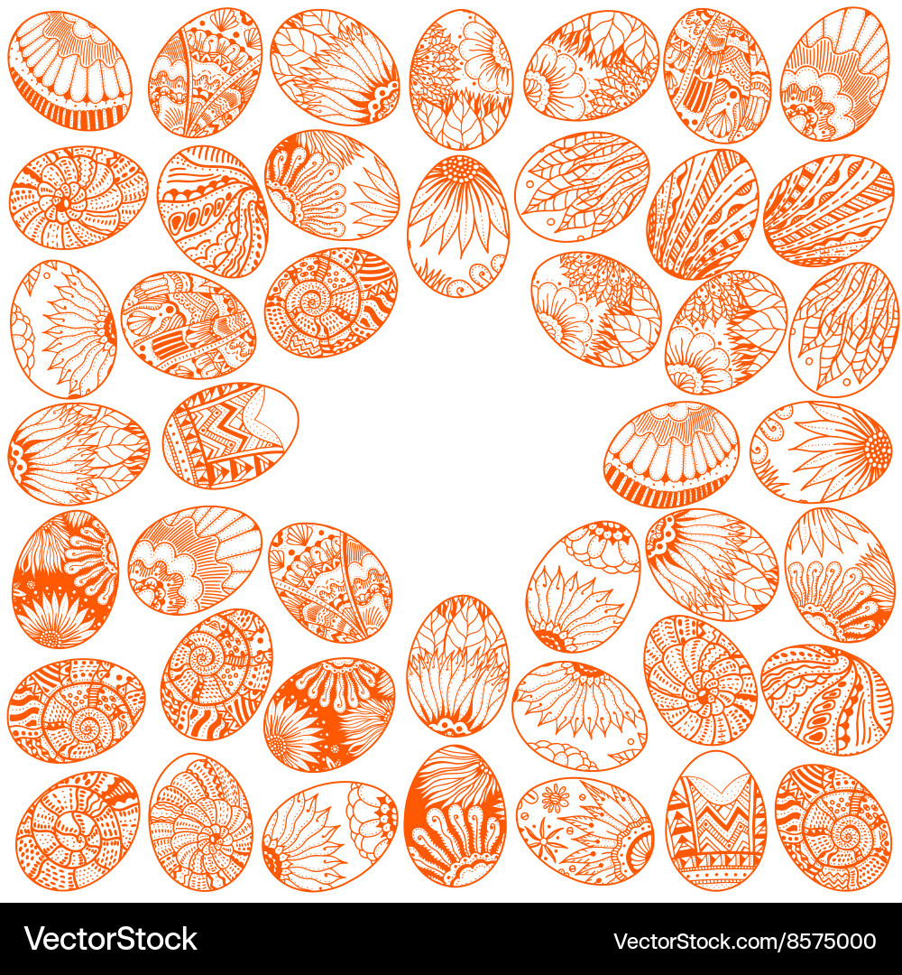 Eggbackground pattern Vector Image