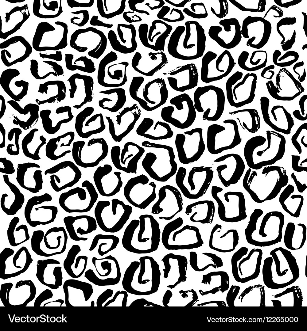 Leopard print seamless pattern vector image