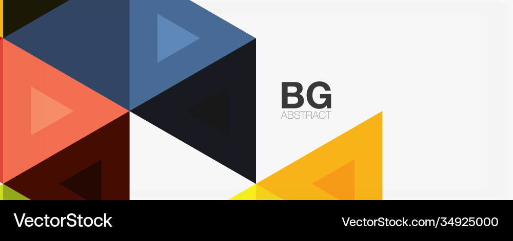 Mosaic triangle pattern abstract background Vector Image