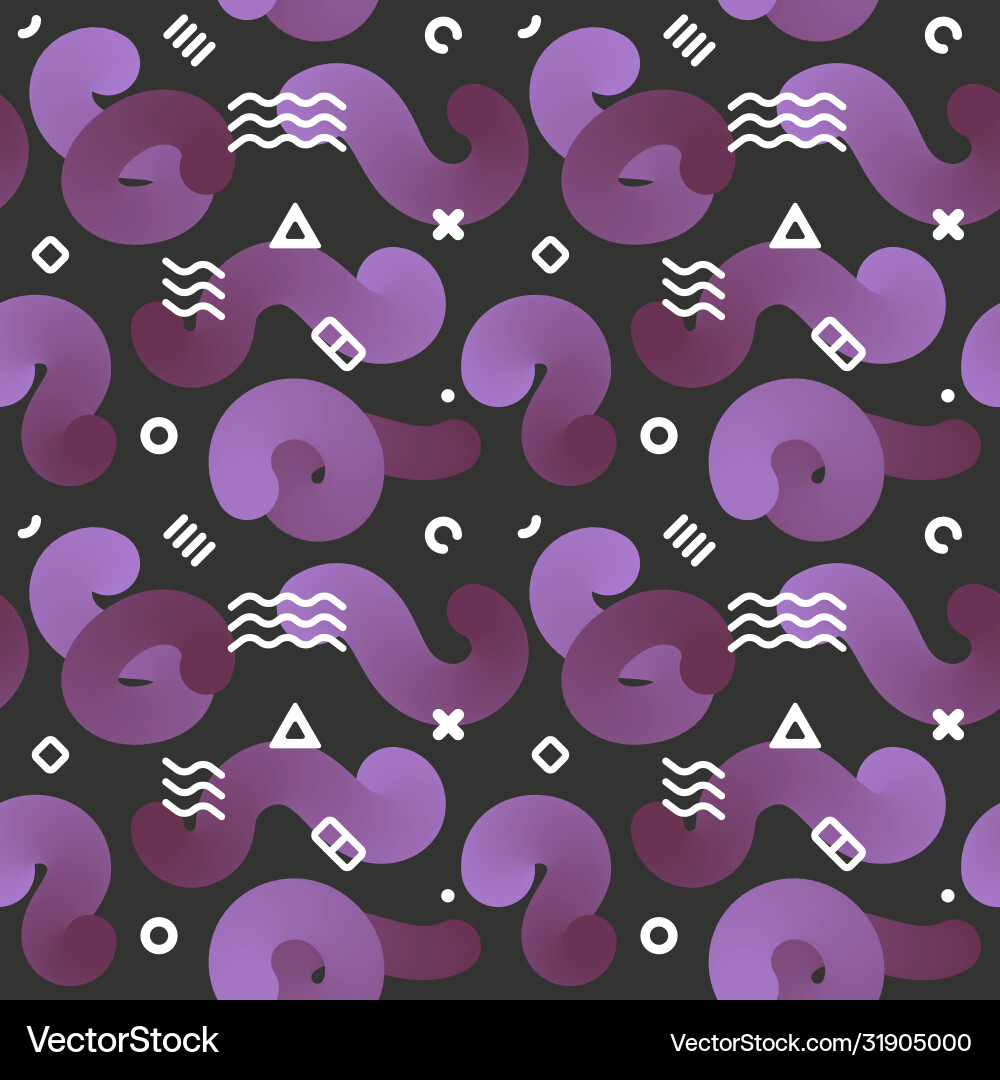 Seamless endless pattern with fluid colorful vector image