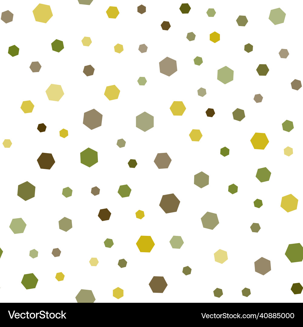 Seamless pattern with colorful hexagons vector image