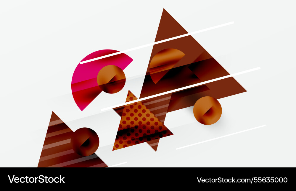 Sleek abstract background - layered triangles Vector Image