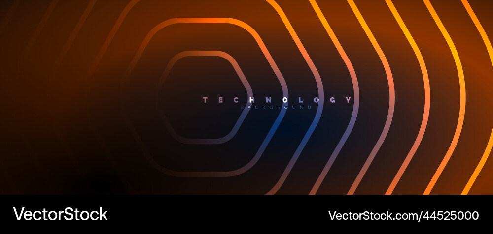 Techno shiny hexagons abstract background Techno shiny hexagons abstract background Vector Image