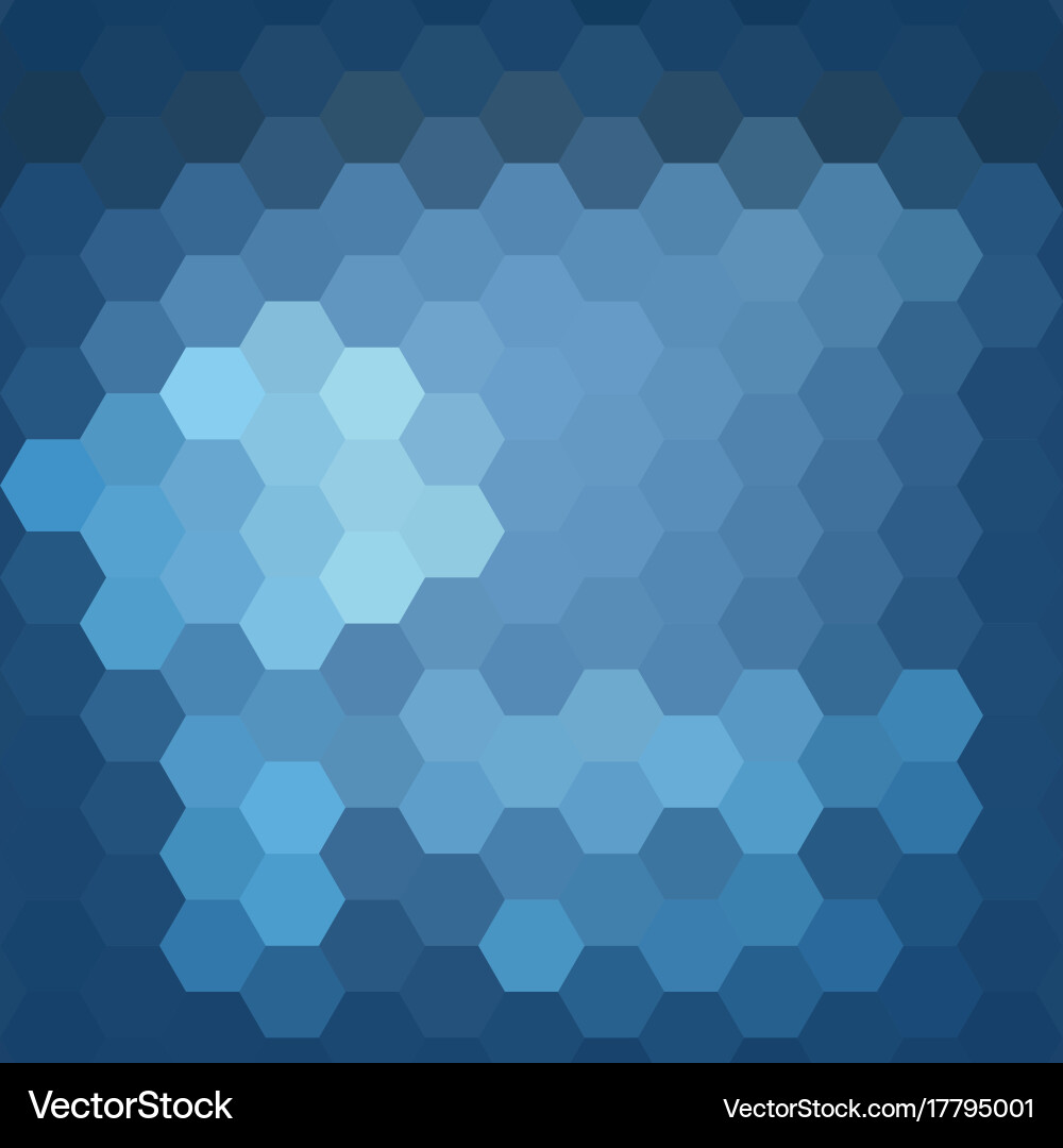 Abstract colorful background of hexagons vector image
