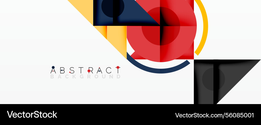 Abstract geometric composition with intersecting Abstract geometric composition with intersecting vector image