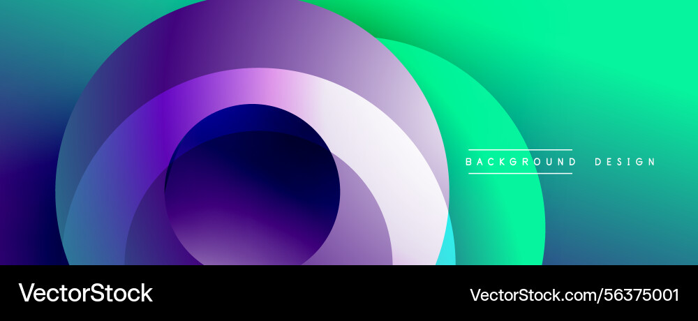 Abstract gradient circles create dynamic visual Abstract gradient circles create dynamic visual Vector Image