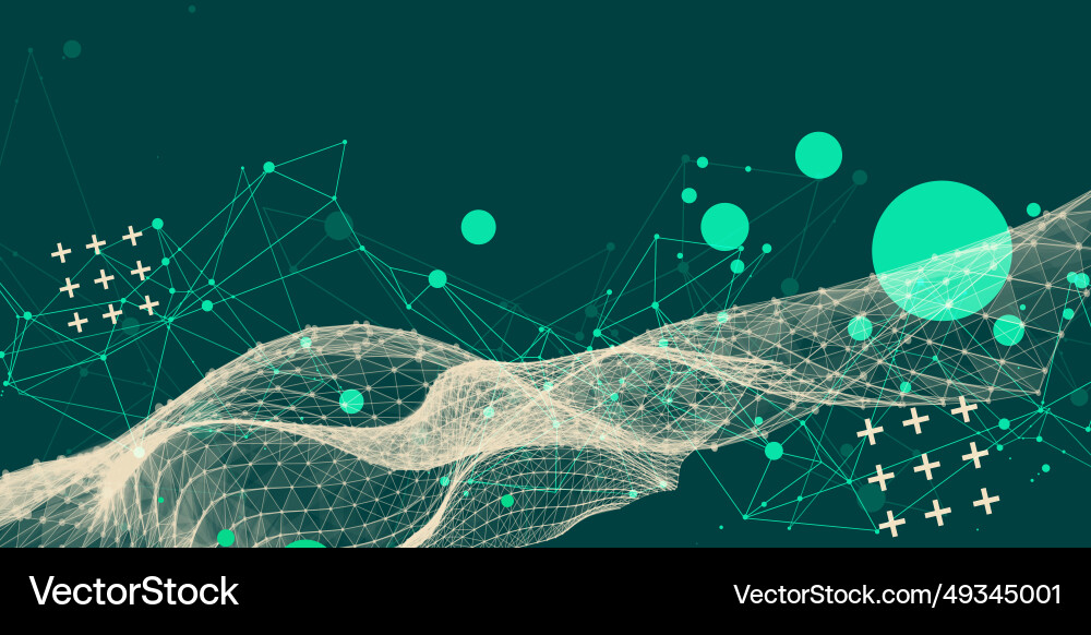 Abstract wave is made in a frame style template Abstract wave is made in a frame style template Vector Image