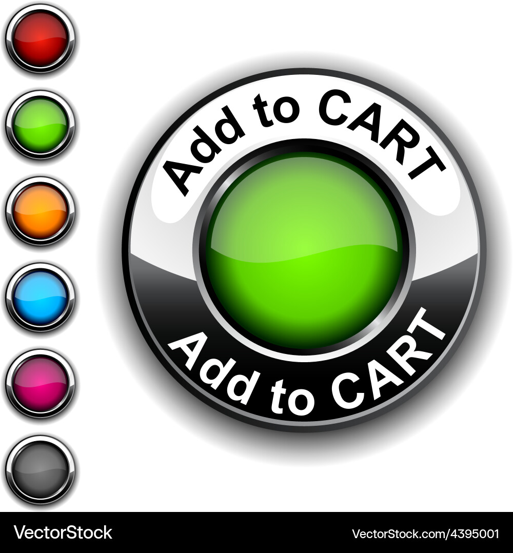 Add to cart button Vector Image