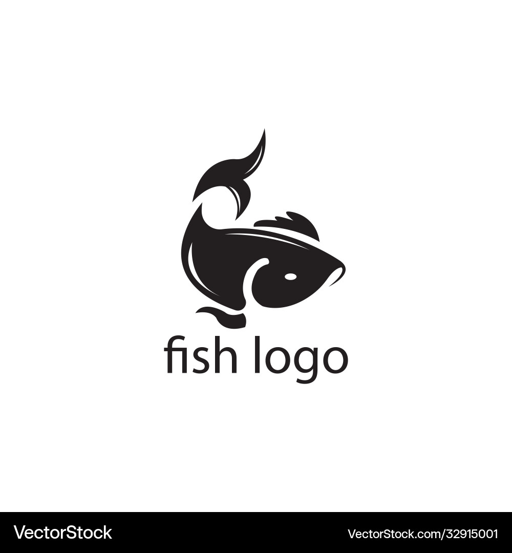 Colorful Fish Logo Template Vector Image