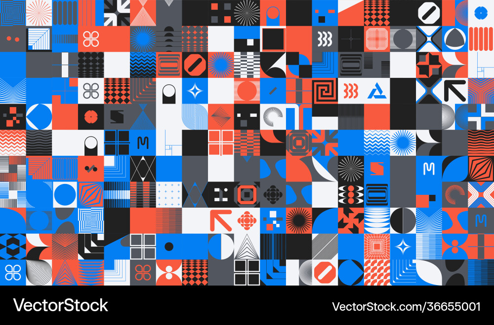 Digital design abstract pattern vector image