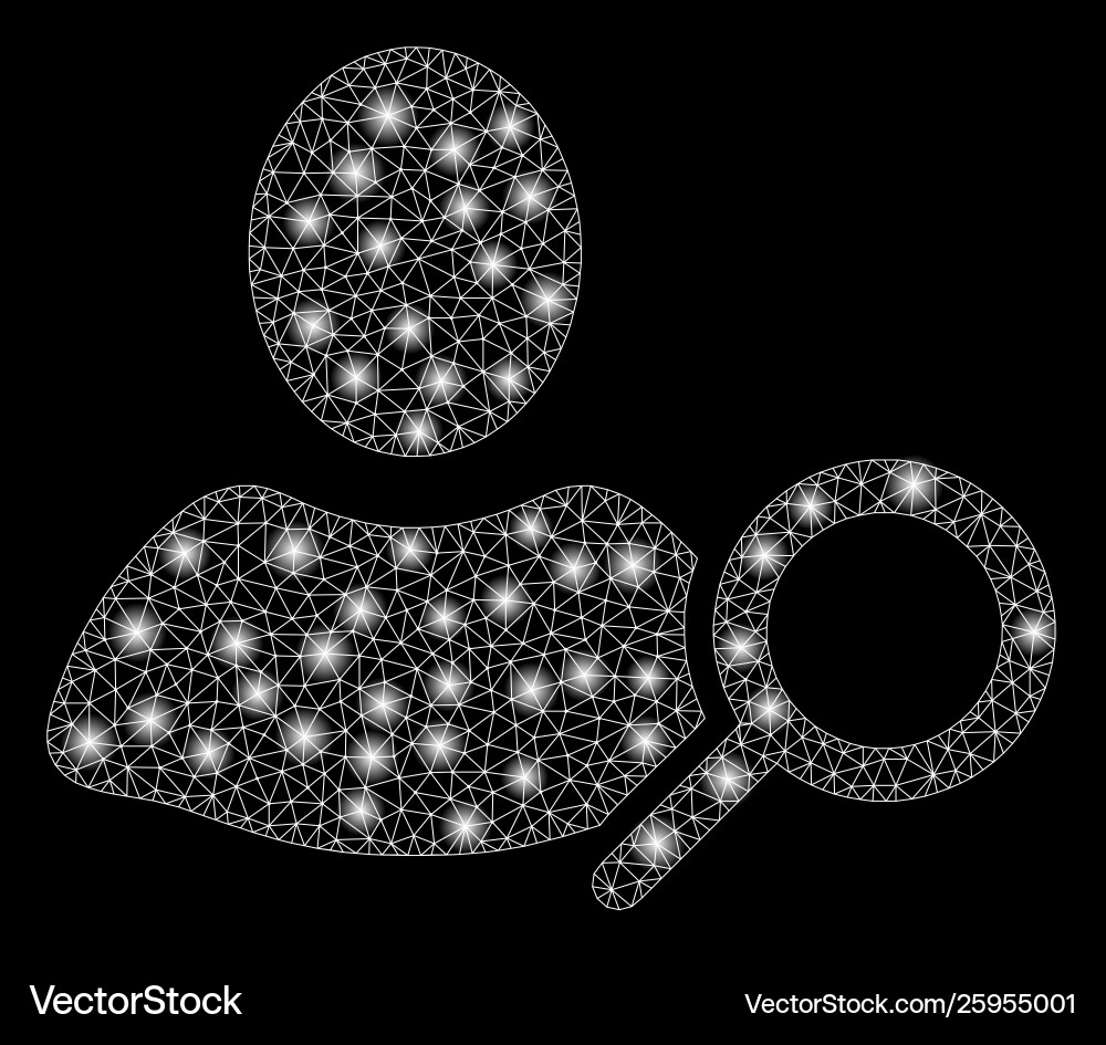 Flare mesh 2d find user with flash spots Flare mesh 2d find user with flash spots vector image