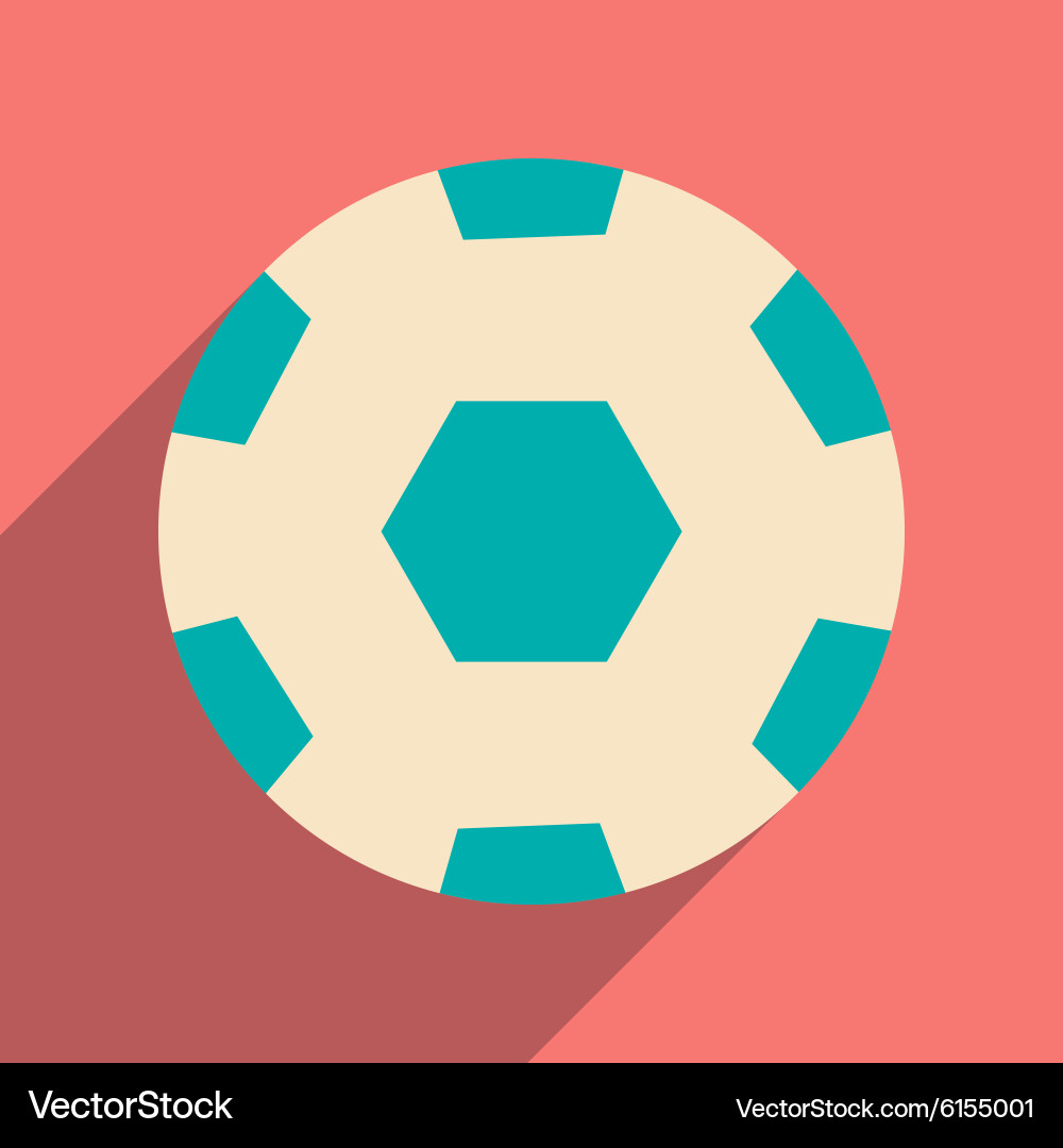 Flat with shadow icon and mobile application Vector Image