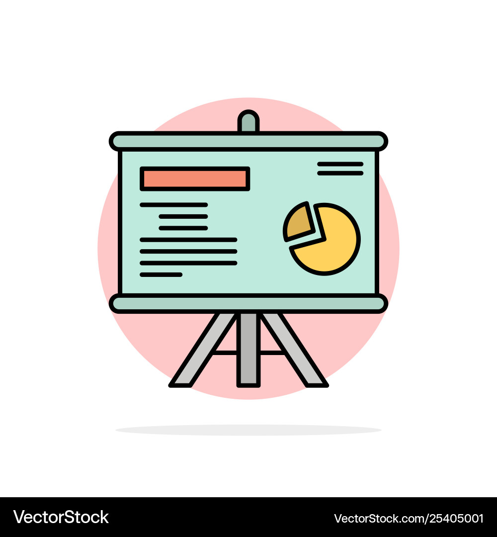 Presentation board projector graph abstract Presentation board projector graph abstract vector image