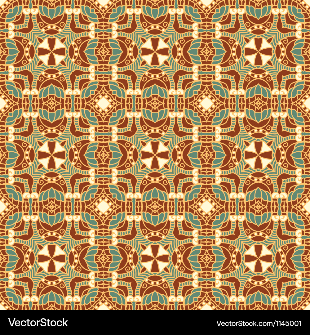 Retro Pattern Tile vector image