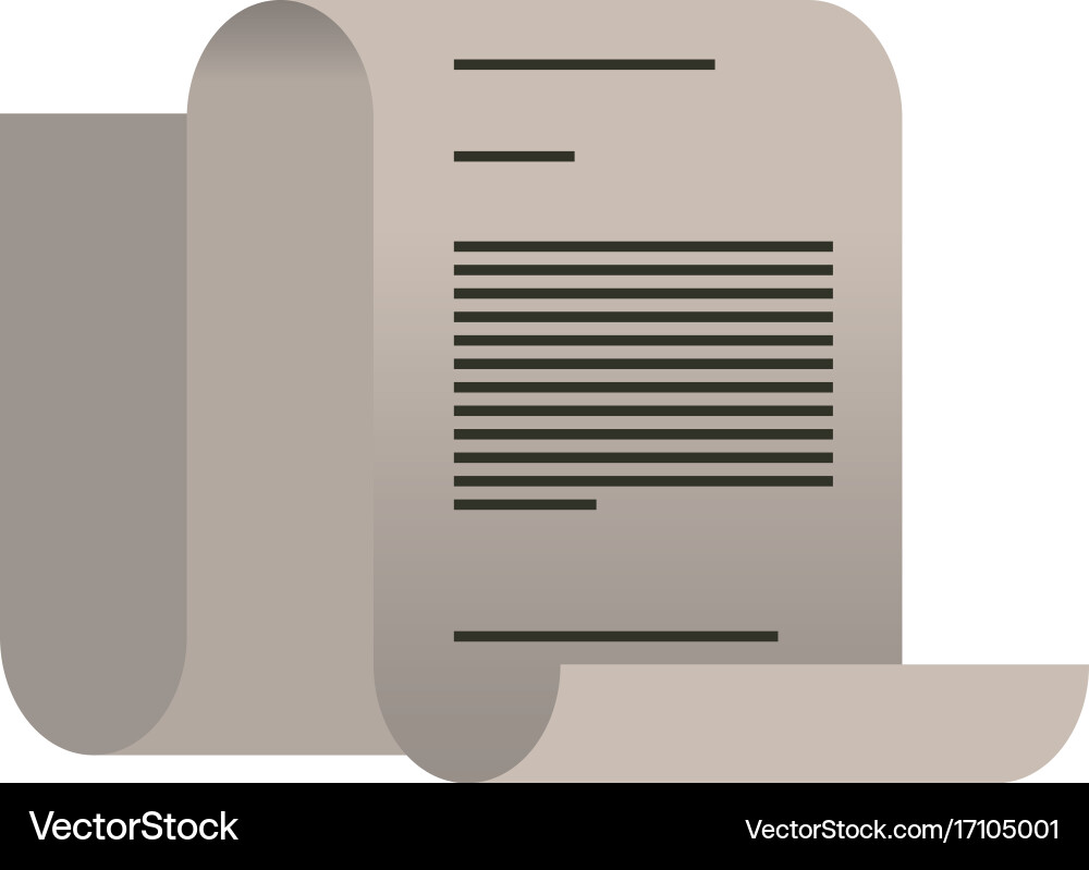 White background with continuously sheet contract Vector Image
