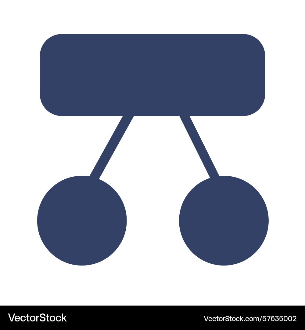 A simple of flowchart element featuring vector image