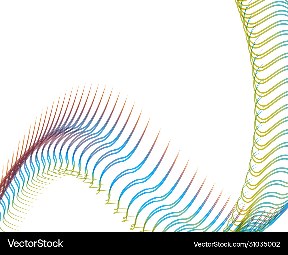 Abstract background blend wave line design vector image