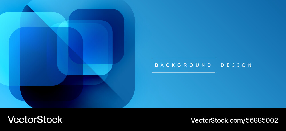 Abstract blue layers create dynamic visual effect Vector Image