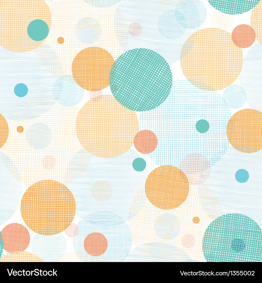 Abstract Fabric Circles Pattern vector image