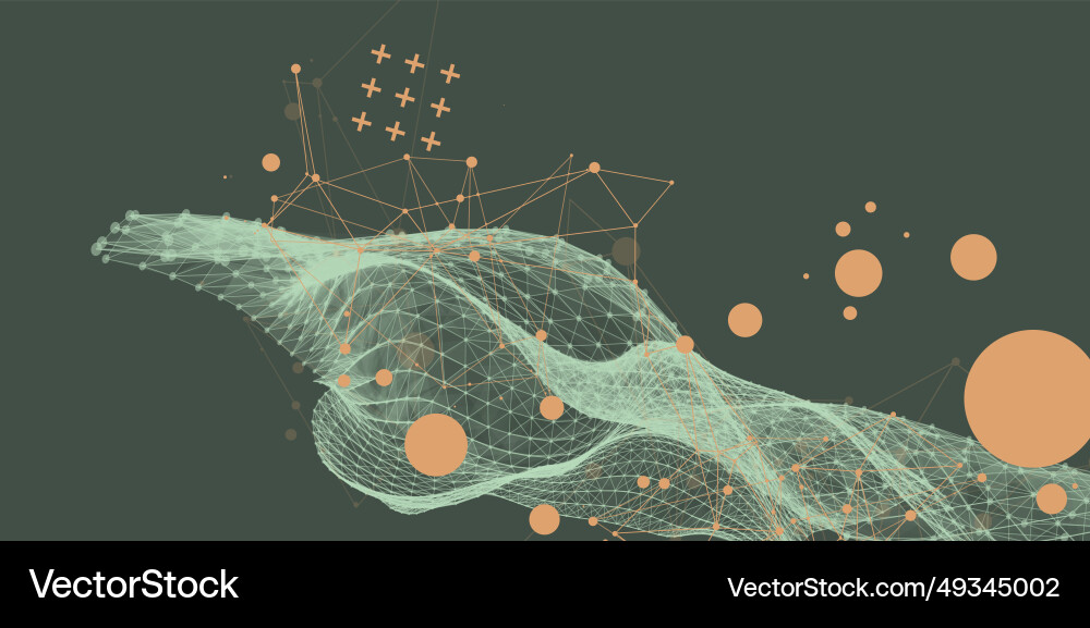 Abstract wave is made in a frame style template Abstract wave is made in a frame style template vector image