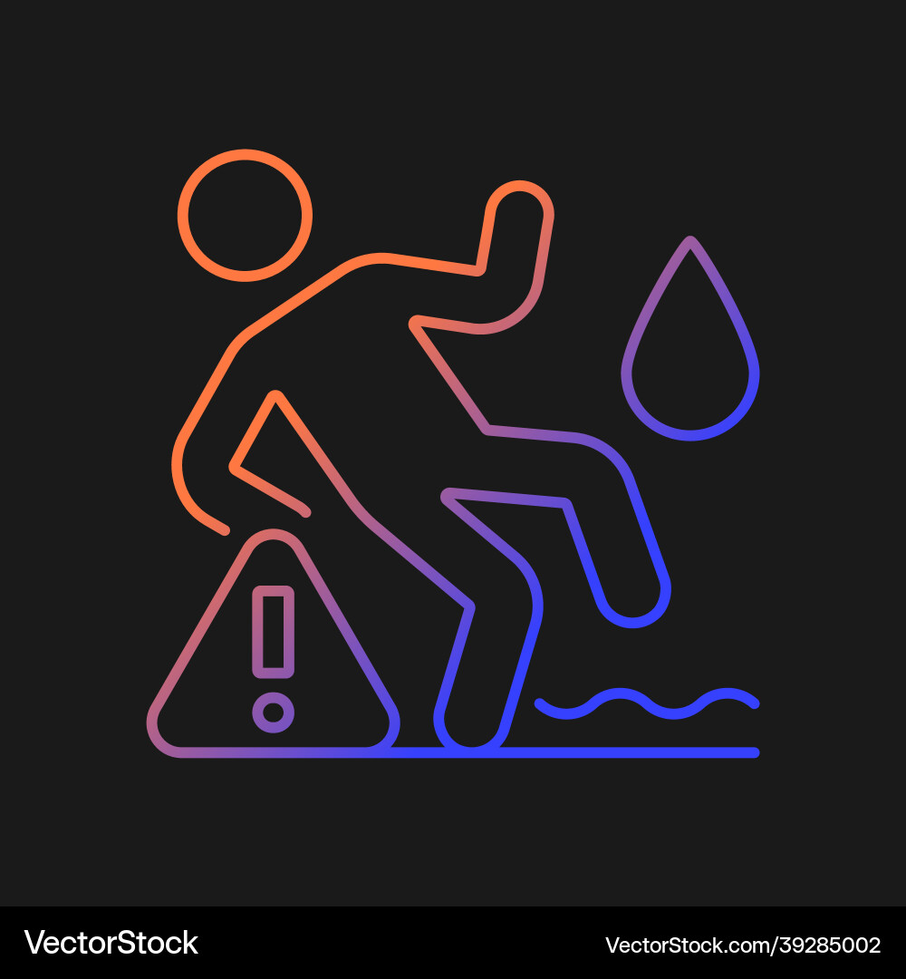 Do not use on wet surface gradient manual label Do not use on wet surface gradient manual label vector image