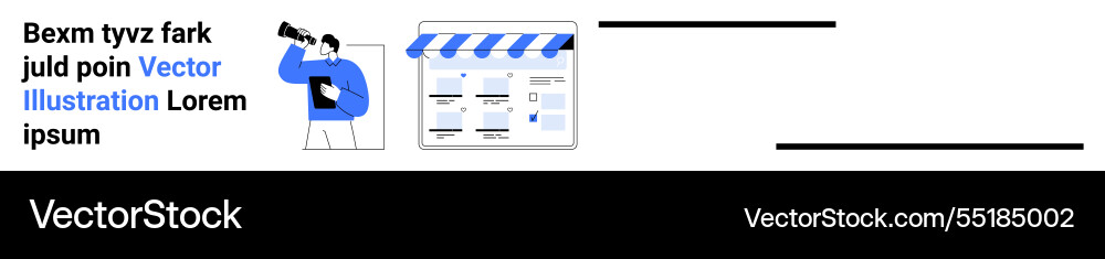 E-commerce website design and development E-commerce website design and development vector image