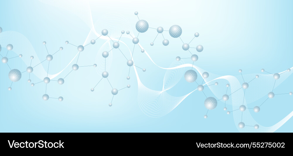 Modern abstract molecules structure for science Modern abstract molecules structure for science vector image
