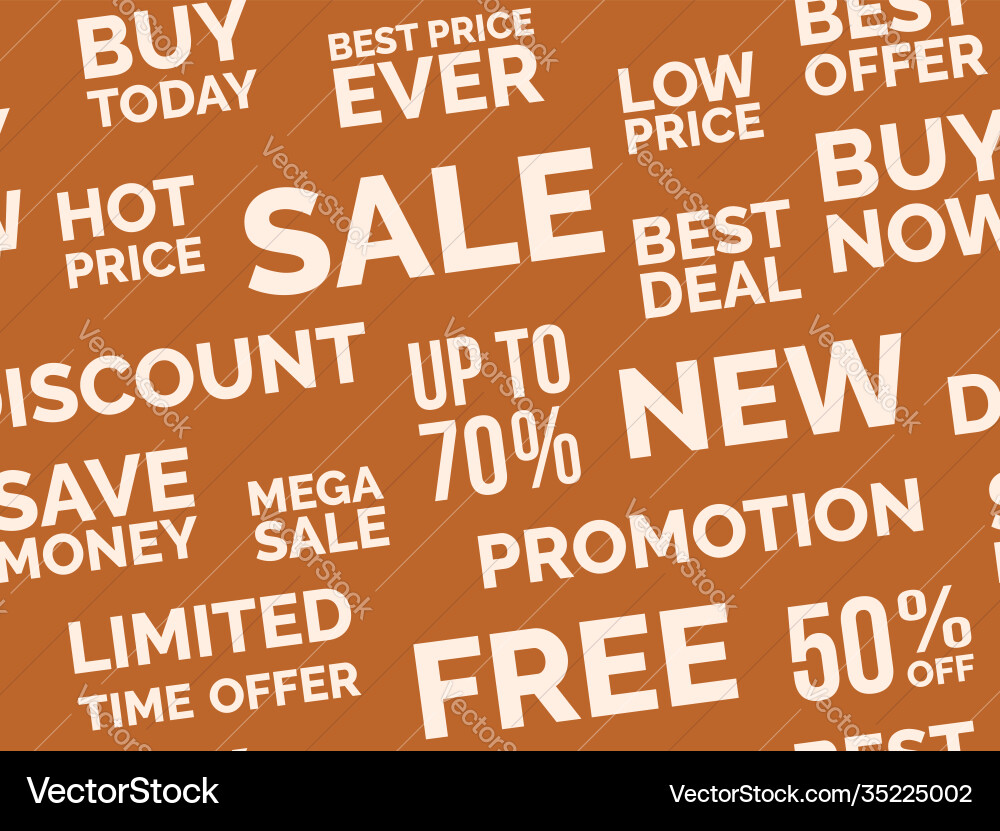 Sale seamless pattern background image Vector Image