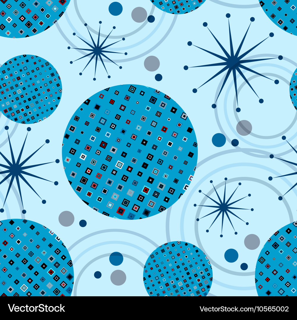 Seamless pattern of circles Vector Image