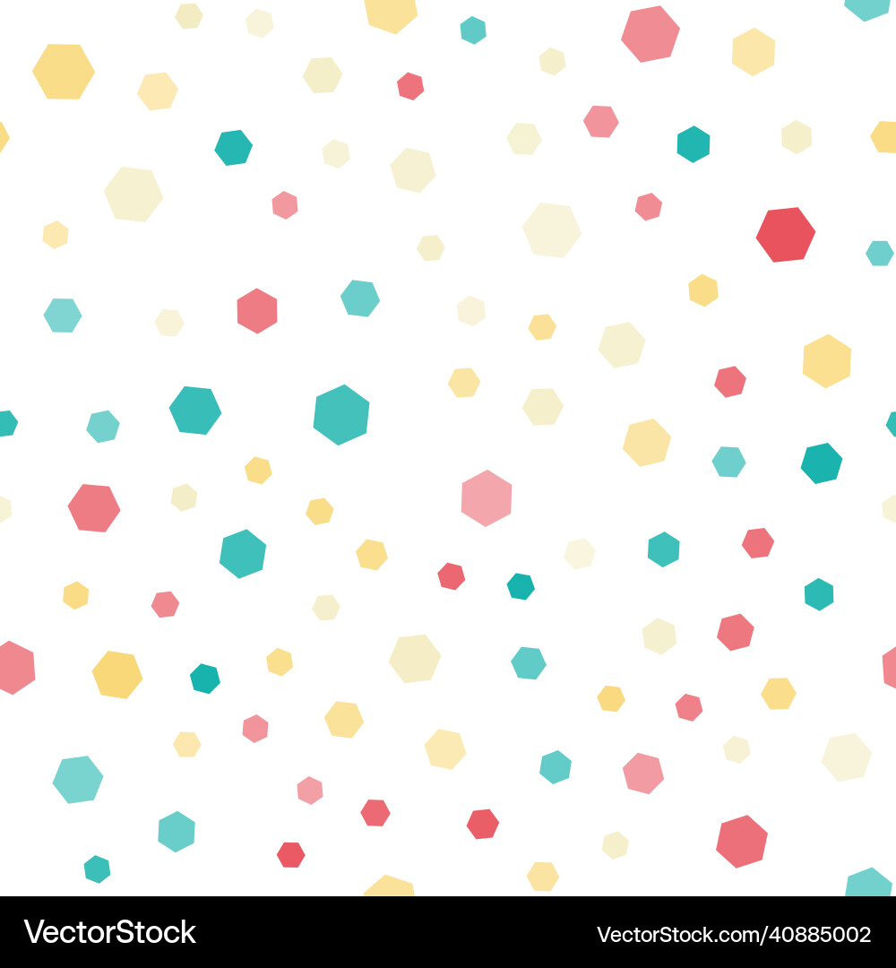 Seamless pattern with colorful hexagons Seamless pattern with colorful hexagons vector image