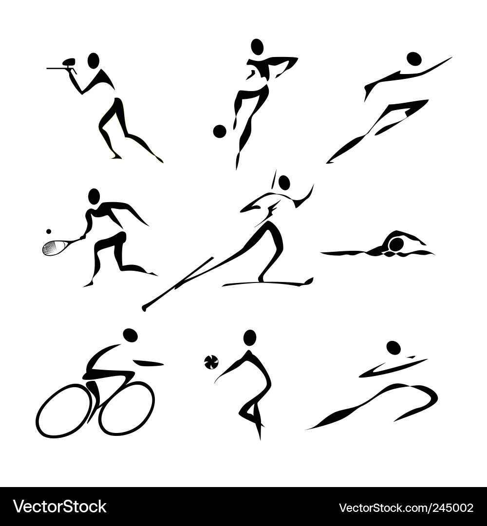 Running man vector symbol stock vector. Illustration of exercise - 103872178