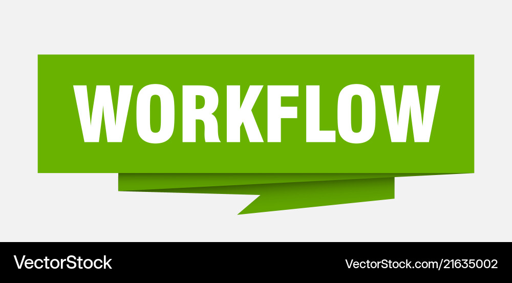 Workflow Vector Image