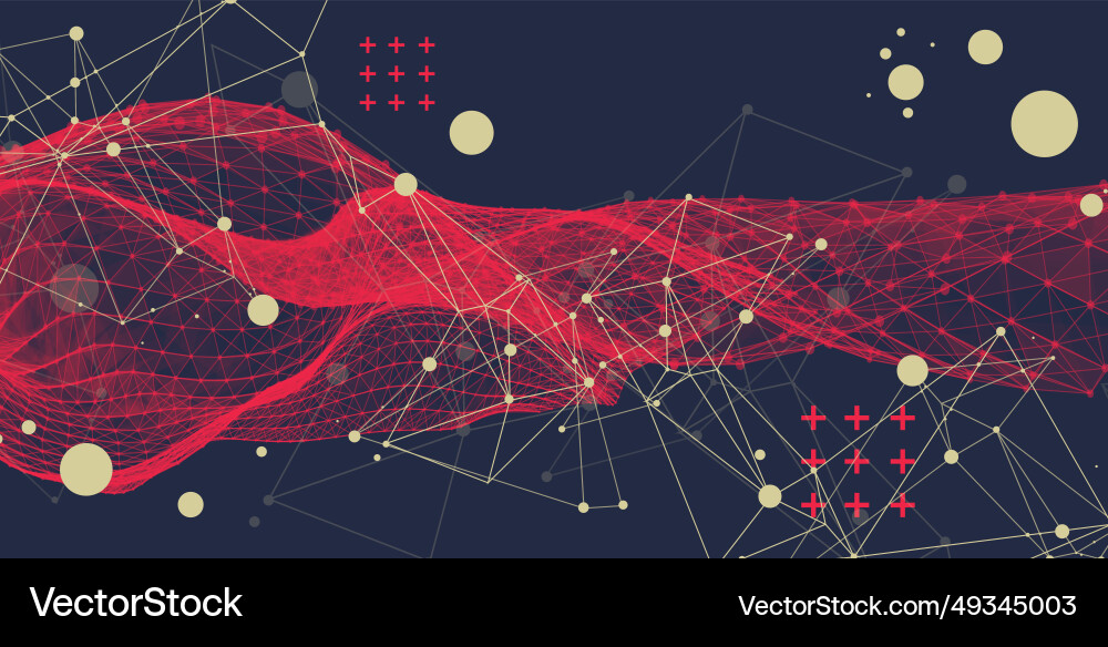 Abstract wave is made in a frame style template Abstract wave is made in a frame style template vector image