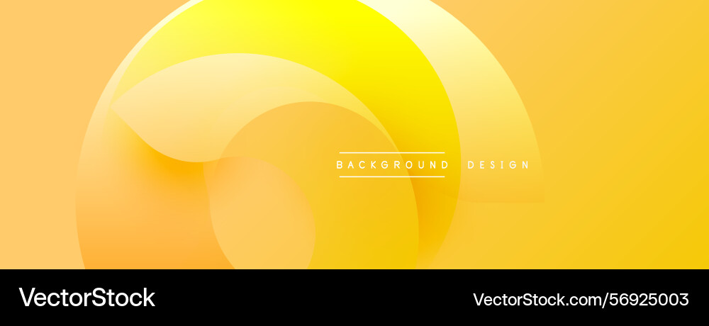 Abstract yellow background overlapping circles Abstract yellow background overlapping circles vector image