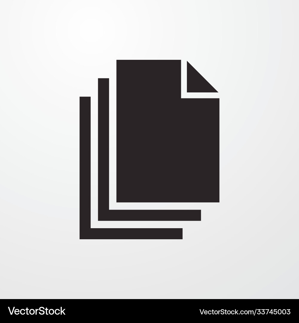 Document icon for web and mobile vector image