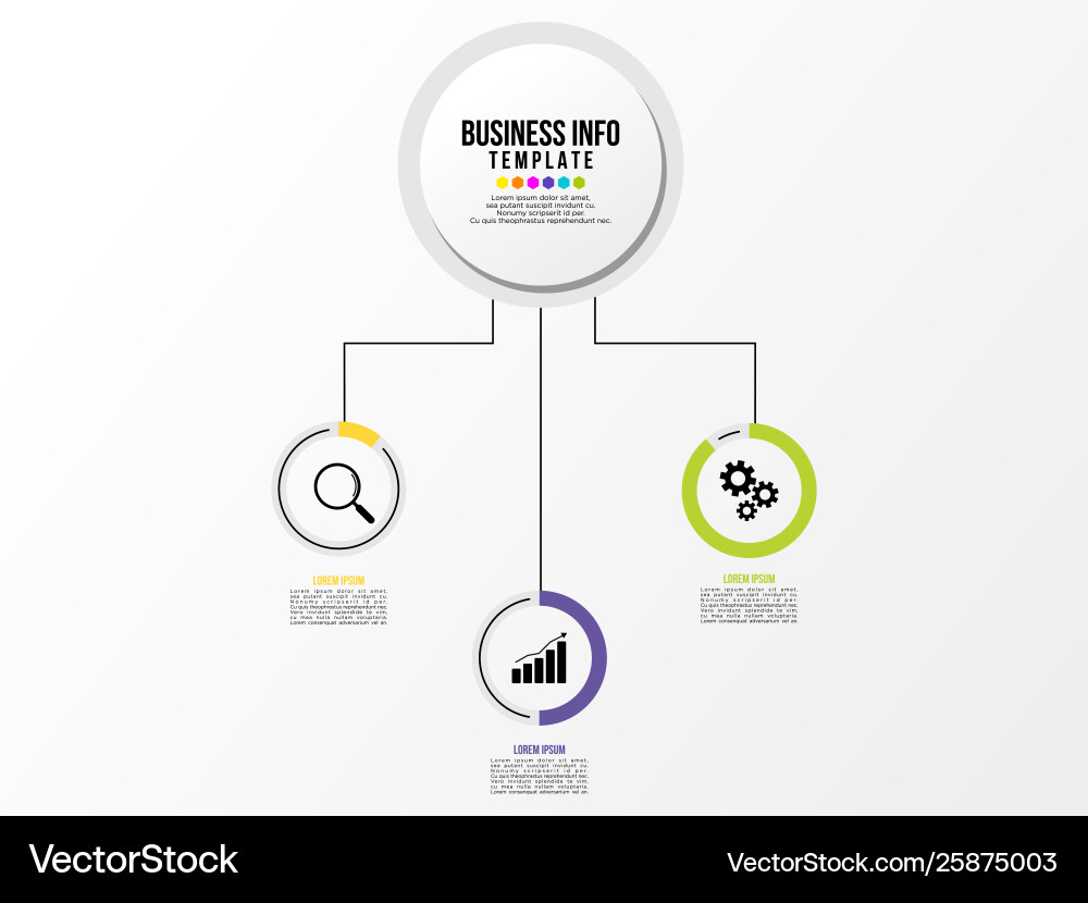 Infographic design template with options steps Infographic design template with options steps vector image