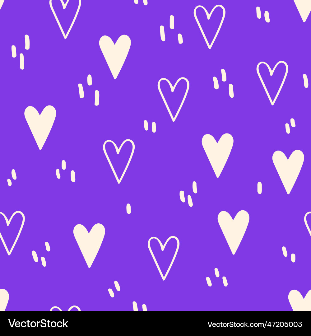Modern abstract seamless pattern with heart Modern abstract seamless pattern with heart Vector Image