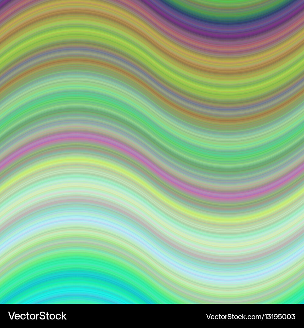 Multicolored abstract wave background design vector image
